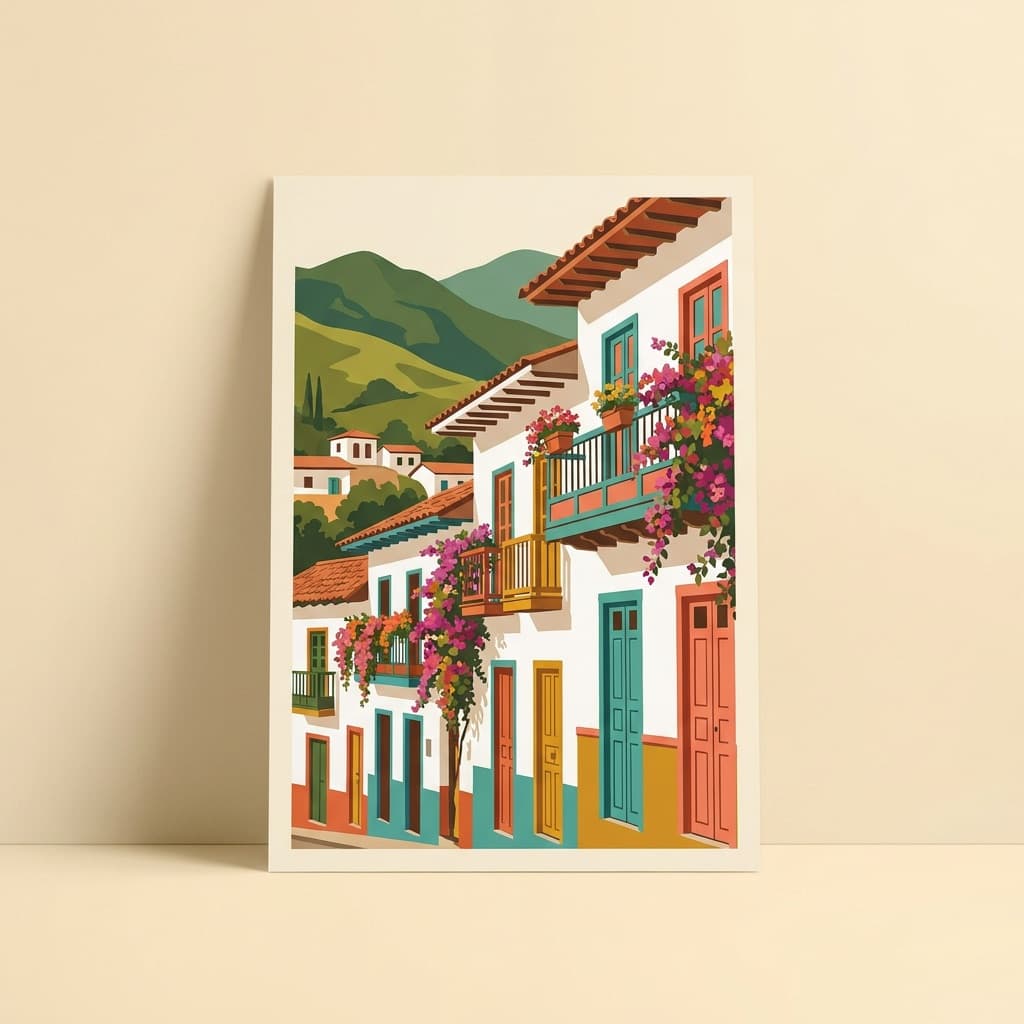Pueblos de Colombia Print