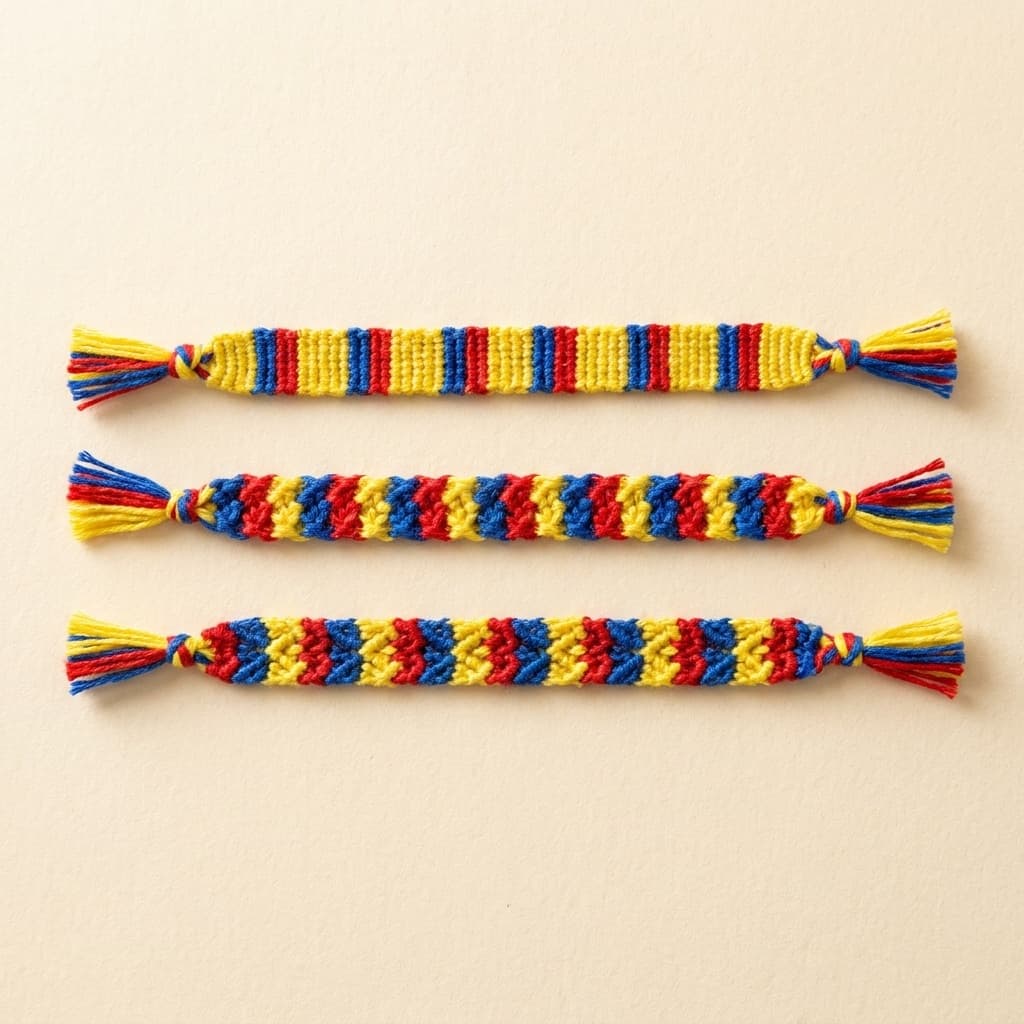 Tricolor Pulseras 3-Pack